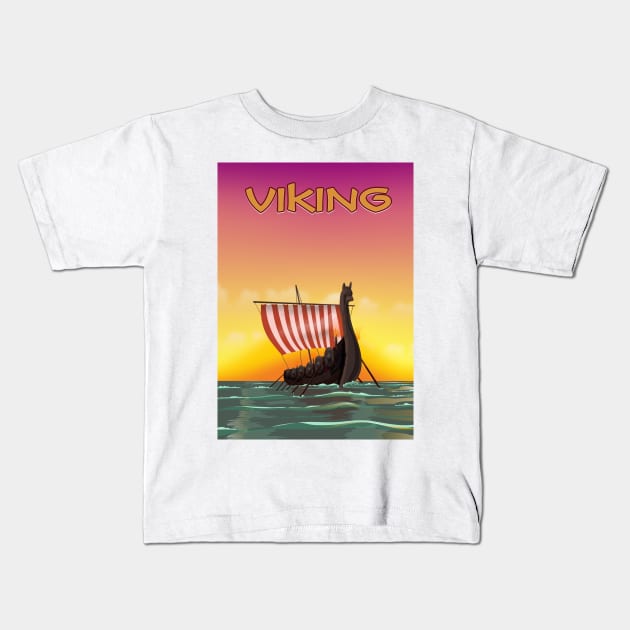 Vikings Kids T-Shirt by nickemporium1